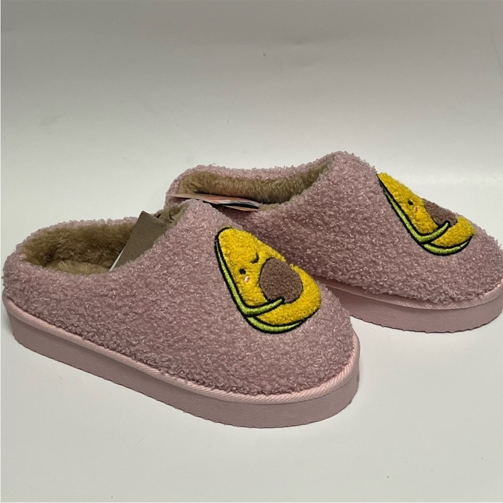 Ella & Joy Platform Slippers Avocado Blush Pink - Picture 3 of 8